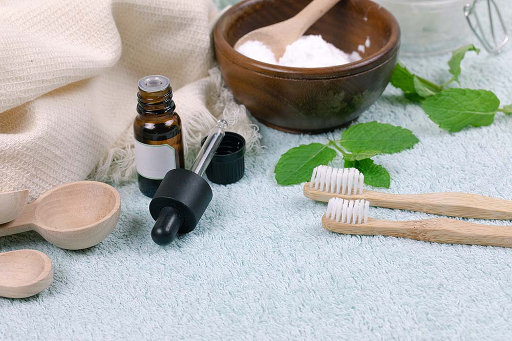 Baking Soda and Essential Oils on Carpet