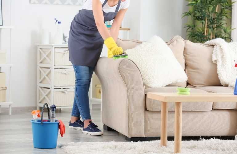 cleaning furniture